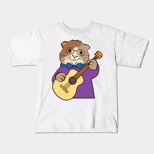 Guinea Pig Playing Guitar Kids T-Shirt